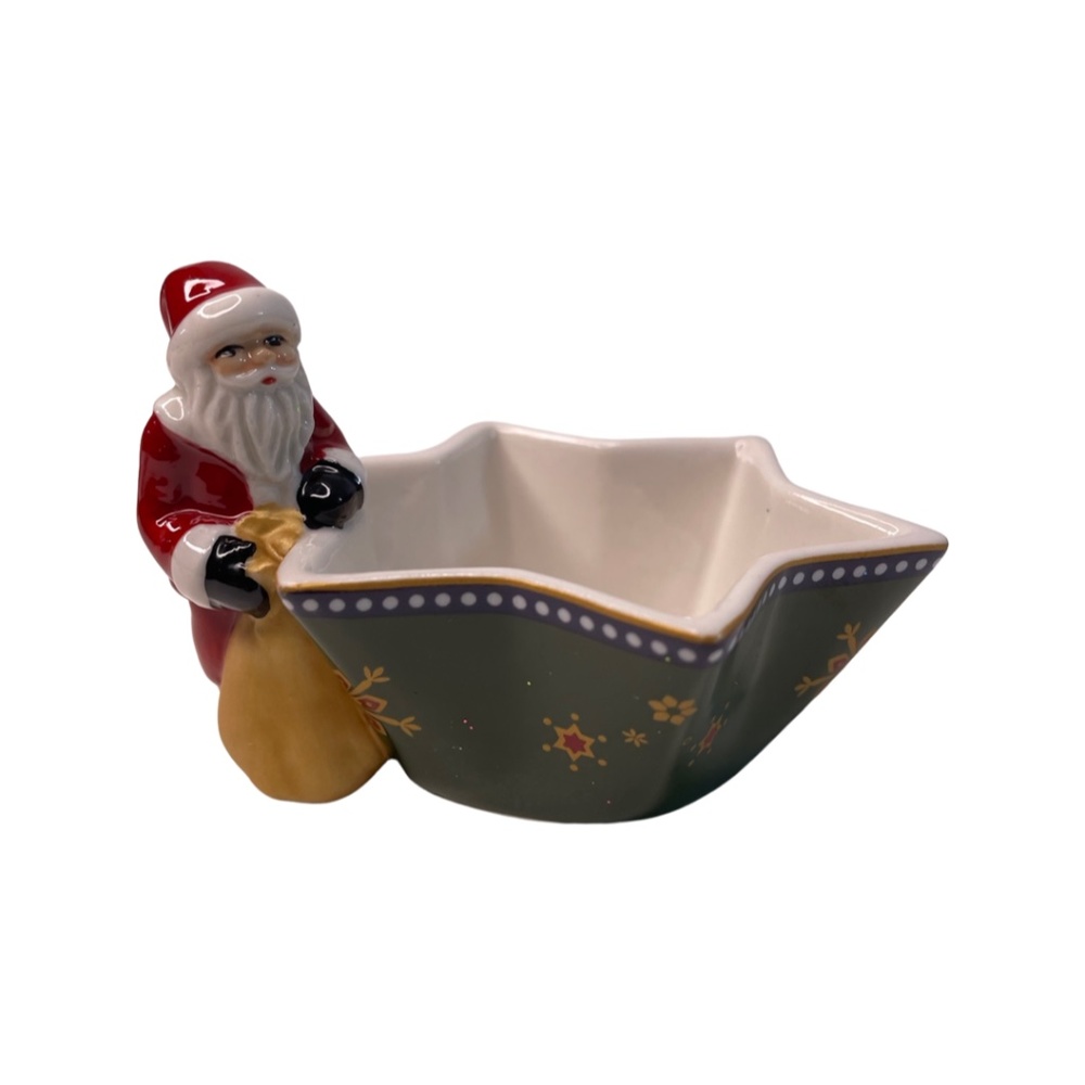 SALE - RARE Villeroy & Boch Santa Tealight Holder